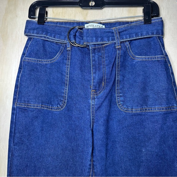 Revelation Denim Wide Leg Belted Jeans. Women’s Size 6 - Picture 2 of 9
